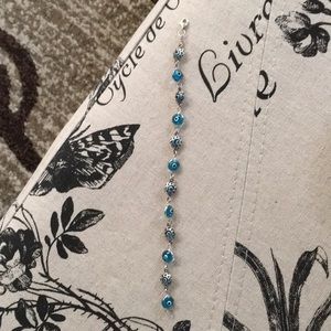 Evil Eye Resin Crystals in .925 Sterling Silver 7”